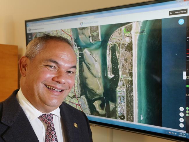 Gold Coast Mayor Tom Tate in his Evandale office. Picture Glenn Hampson