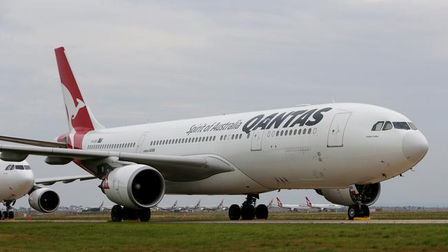 The grounding of the majority of the world’s aircraft has helped bring about a huge drop in emissions. Picture: Stuart McEvoy