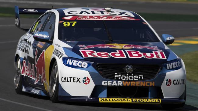 Shane van Gisbergen at the Beaurepaires Melbourne 400 in March