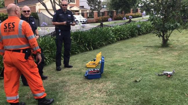 Specialist firefighters using drones have helped assess storm damage to roofs.