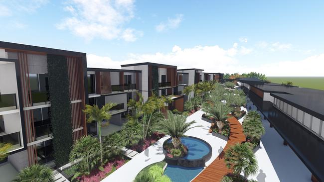 An artist's impression of the Pesdev Group retirement village.