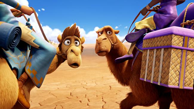 Felix (voiced by Tracy Morgan) and Cyrus (Tyler Perry) in a scene The Star.