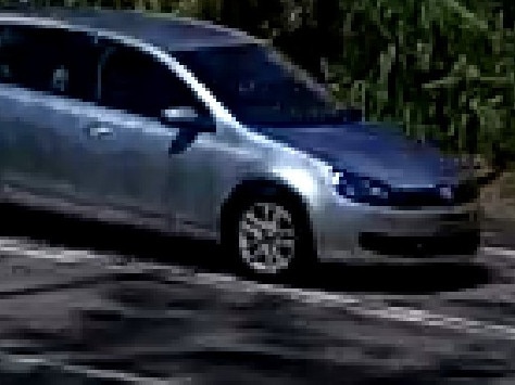 The VW Golf Shelton Todd Farmer, 41, of Lisarow, was driving when he struck a girl, 12, crossing Railway Crescent but didn't stop to offer assistance. Picture: NSW Police