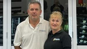 Byron Bay Hot Bread Bakery Kitchen owners Sandra Vickers and Sam Vickers on July 12, 2023.