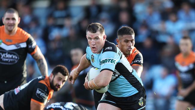 Paul Gallen produced vintage SuperCoach form against the Tigers. Picture: Brett Costello