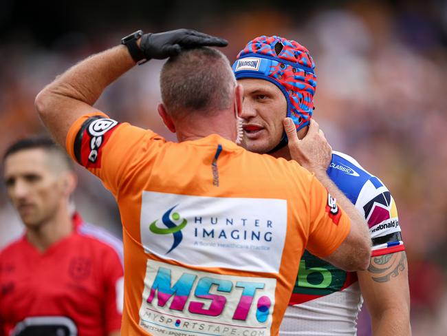 NRL 2023 RD02 Wests Tigers v Newcastle Knights - Kalyn Ponga, HIA NRL PHOTOS