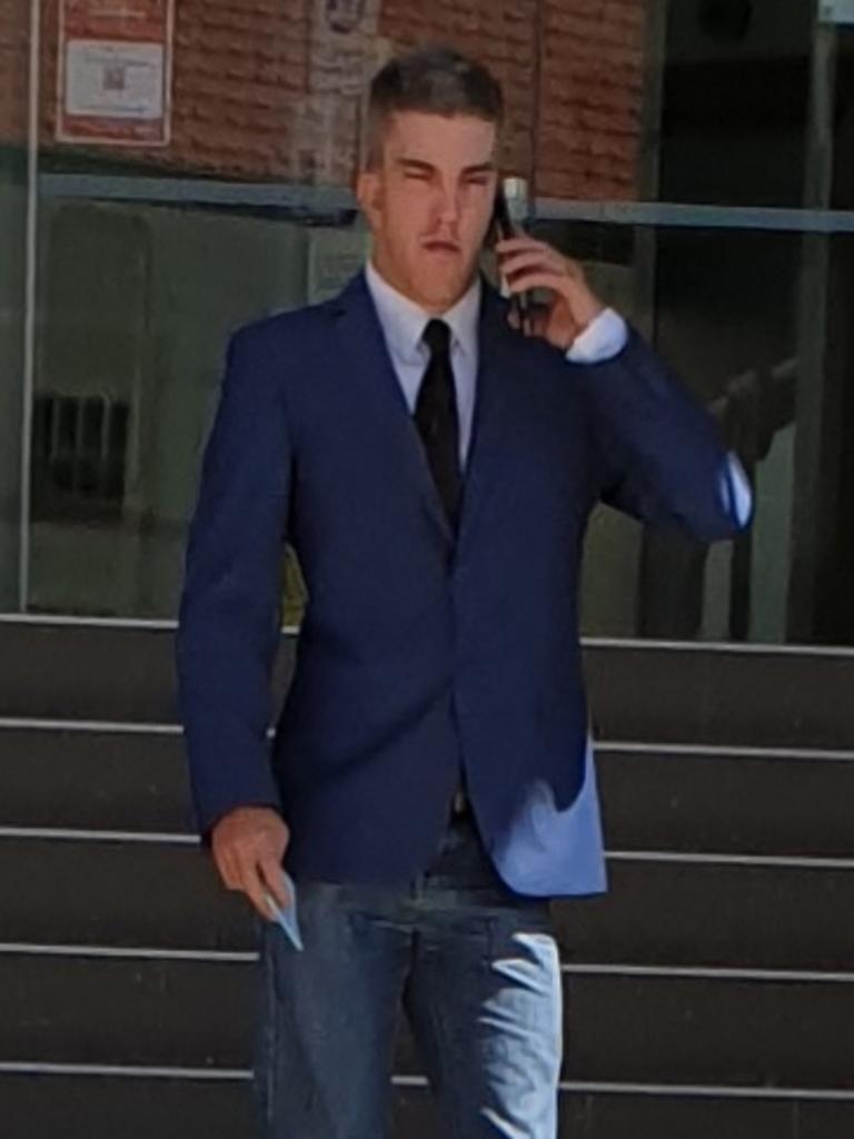 Michael James William Campbell leaving Rockhampton courthouse. Picture: Aden Stokes