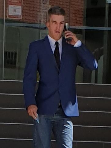 Michael James William Campbell leaving Rockhampton courthouse. Picture: Aden Stokes