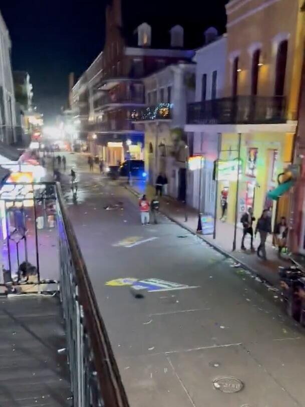 The aftermath of the horrific attack on Bourbon Street. Picture: @Alex_5O4 / X Account/Anadolu via Getty Images