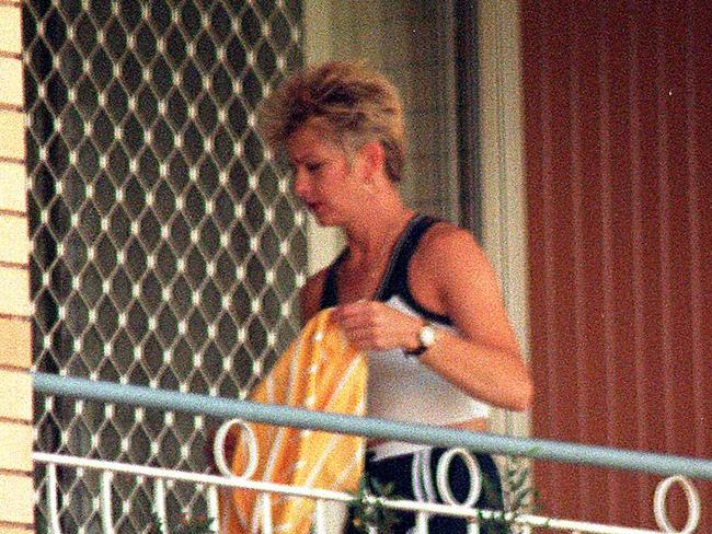 Wendy Lange, at her home in Mt Gravatt after she was released into home detention.