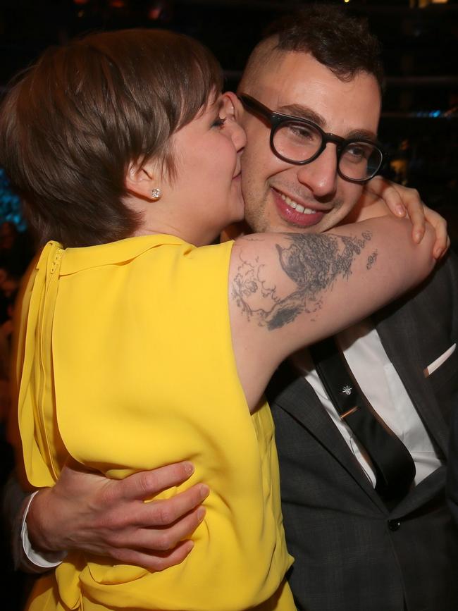Lena Dunham and Jack Antonoff in happier times. Picture: Getty Images for NARAS