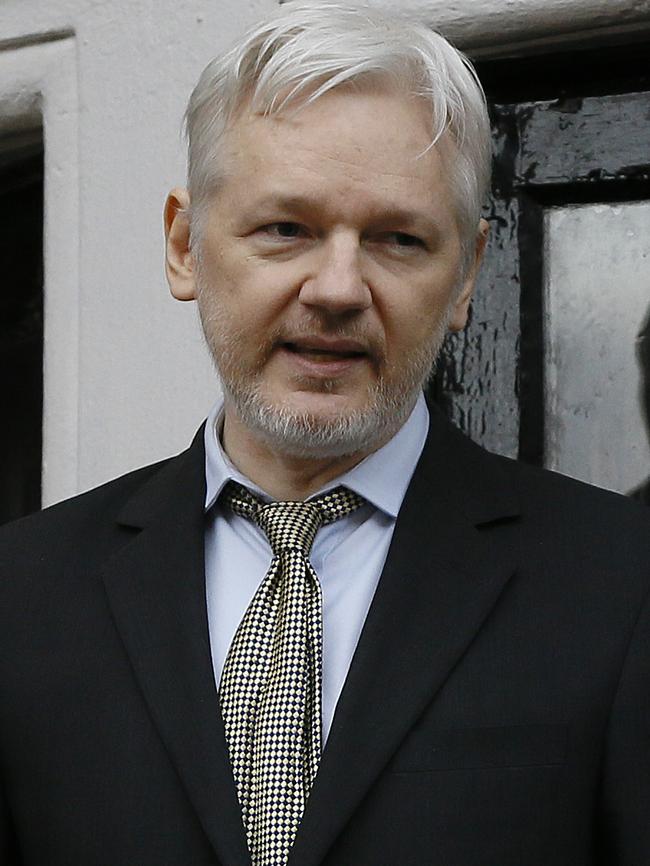 Julian Assange has overtaken Donald Trump in the online poll. Picture: AP Photo/Kirsty Wigglesworth