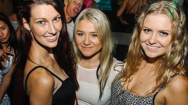 Party faces on and spirits high at The Squeeze Club, Alexandra Hills Hotel.