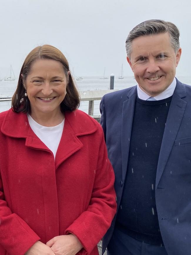 Fiona Phillips and Mark Butler have pledged an urgent care clinic will be built in Batemans Bay if Labor is elected. Picture: Supplied