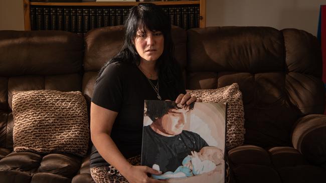 Julie Davis, the mother of Stefan Woodward, who died from a drugs overdose at the Sterosonic music festival in December 2015. Picture: Brad Fleet