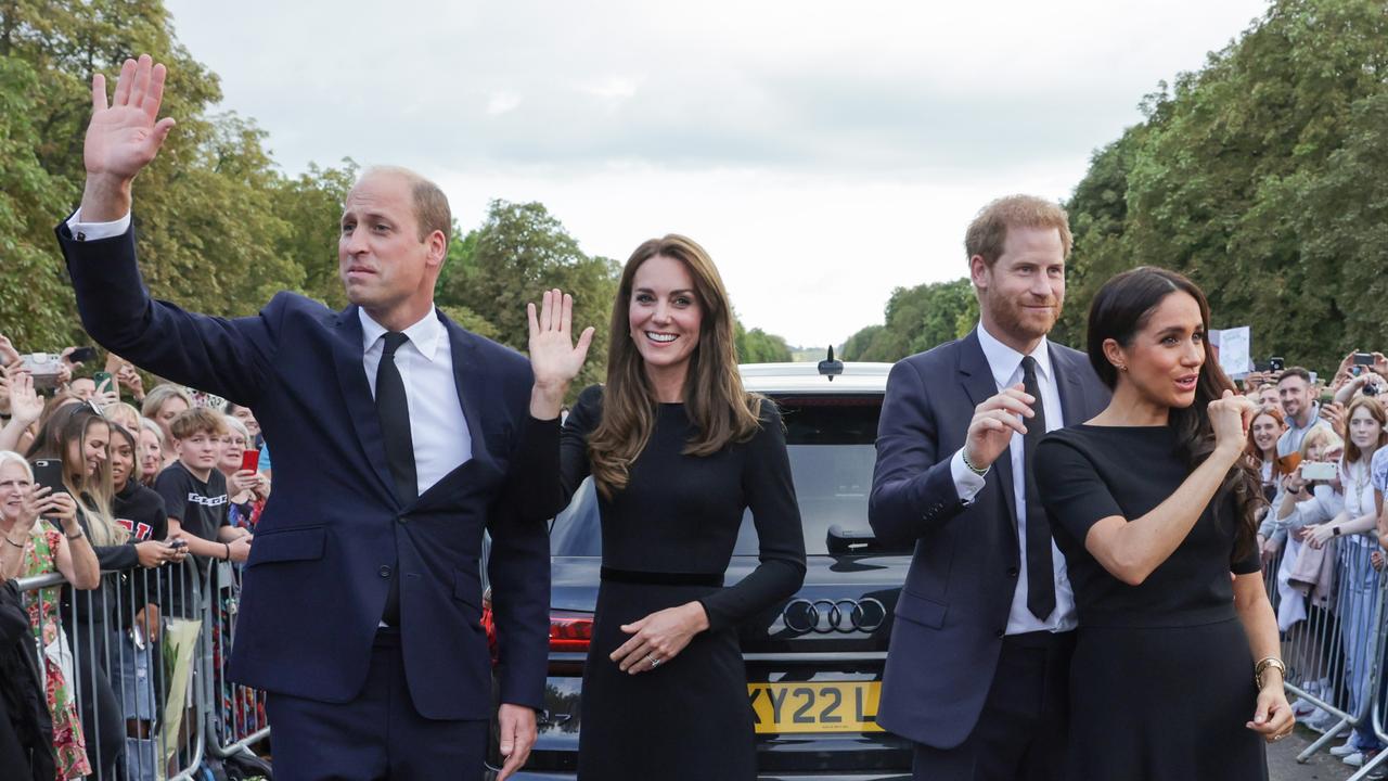 The brothers surprised onlooks by appearing together. Picture: Chris Jackson/WPA Pool/Getty Images