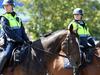 Mounted police patrol Geelong CBD during weapons op