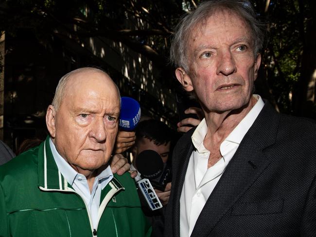 18-11-2024 - Broadcaster Alan Jones leaves Day Street police station after being granted bail. Photo: Liam Mendes / The Australian