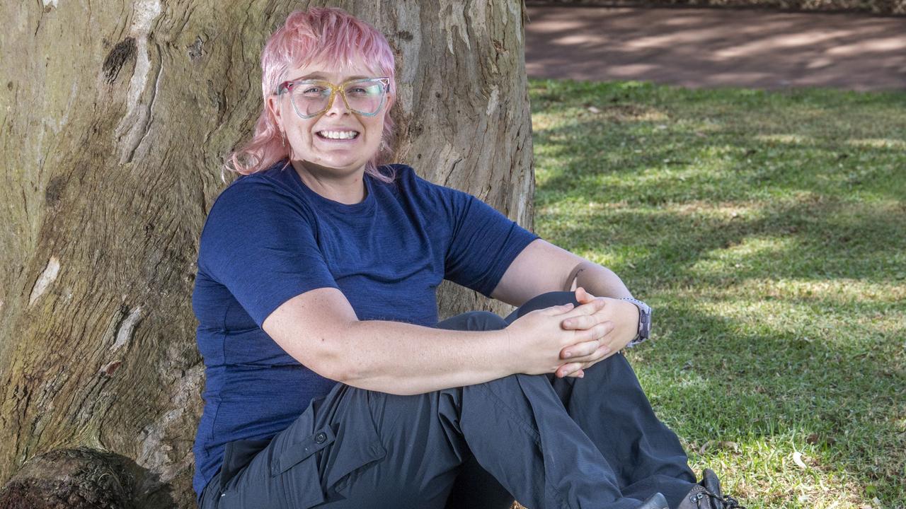 Shelley Burchett is raising funds for Momentum Mental Health as the "Mullet on the Mountain" to climb Everest. Picture: Nev Madsen