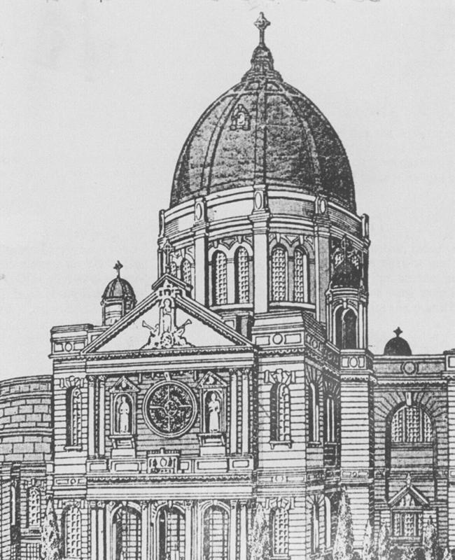 A plan for the Holy Name Cathedral.