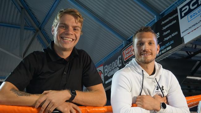 READY TO RUN: Toowoomba boxers Billy Holland (left) and Steve Spark will take on the 4x4x48 Challenge created by retired United States Navy SEAL David Goggins this weekend.