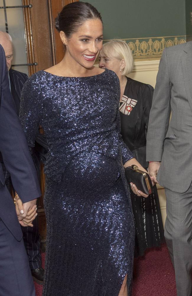 JANUARY 16, 2019 - Where: London, England. Wearing: Roland Mouret dress. Picture: Paul Grover/Getty Images