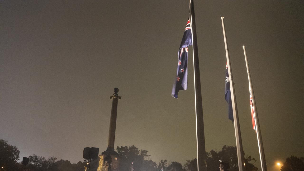 Anzac Day Toowoomba Dawn Service at the Mothers' Memorial, Tuesday, April 25, 2023. Picture: Kevin Farmer