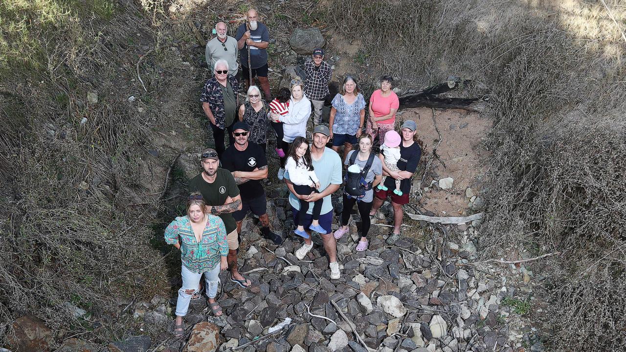 Residents say the risk of the Native Hut Creek (pictured) flooding their homes was greatly overstated by a study commissioned by council, potentially costing them thousands in insurance price hikes. Picture: Alan Barber