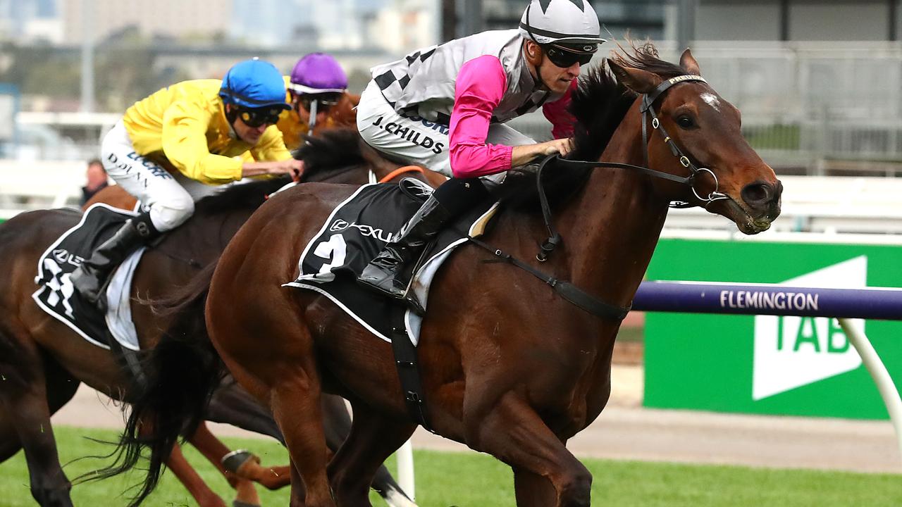 Surprise Baby takes out The Bart Cummings on Turnbull Stakes Day. Picture: Getty Images