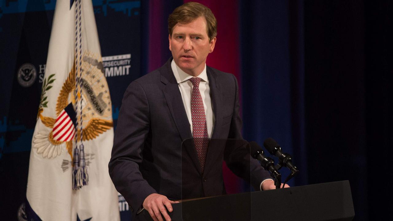 Chris Krebs speaks during the Department of Homeland Security's Cybersecurity Summit on July 31, 2018 in New York City. Picture: Kevin Hagen/Getty Images North America/AFP