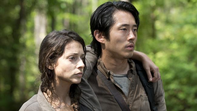 As Glenn in the hugely popular The Walking Dead. Picture: Gene Page/AMC