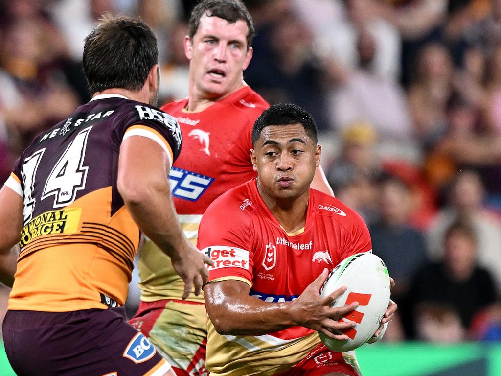 Anthony Milford and Jarrod Wallace are fighting for their NRL careers. Picture: Bradley Kanaris/Getty Images