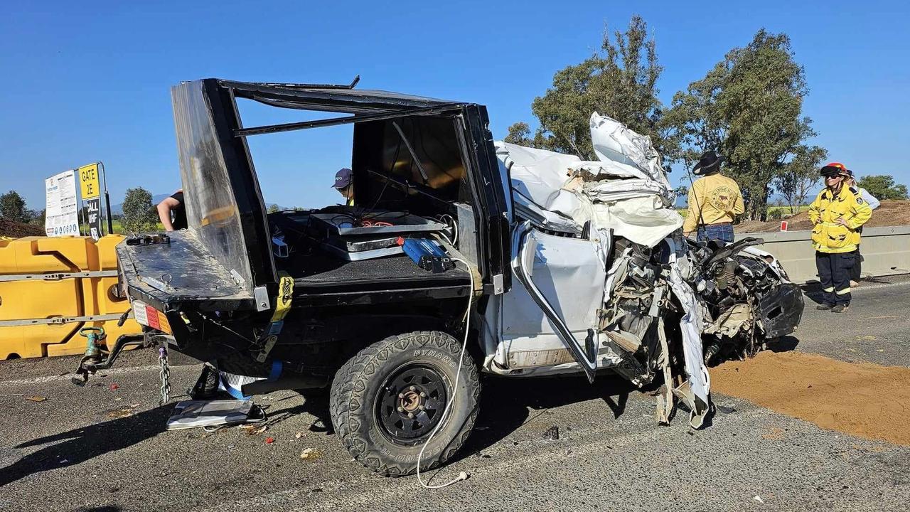 The couple were pulled from the wreck of their 4WD. Picture: Contributed