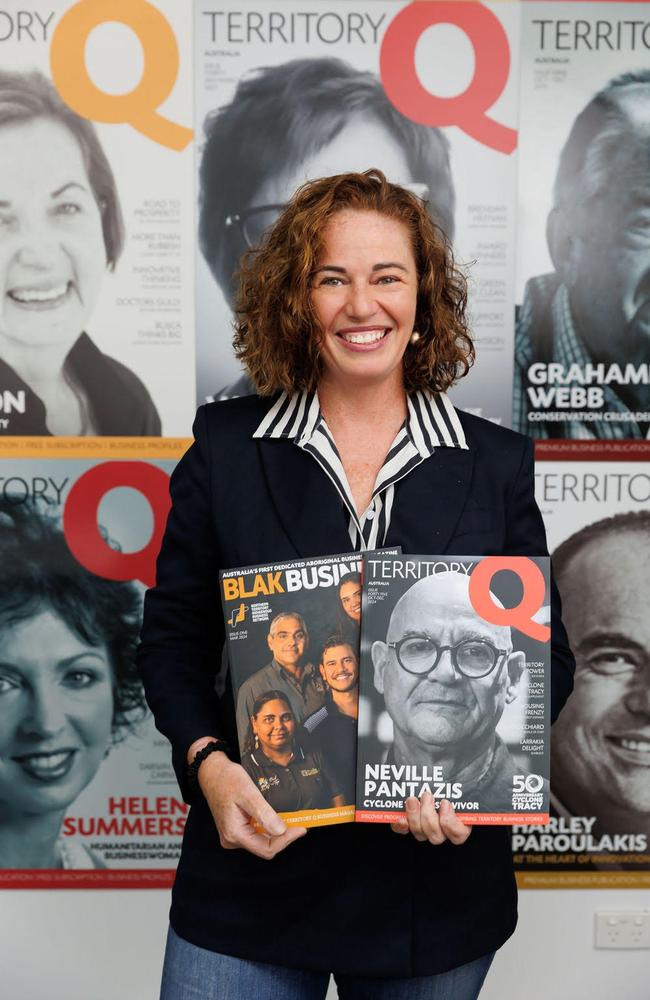 Anya Lorimer with Sprout’s two main titles.