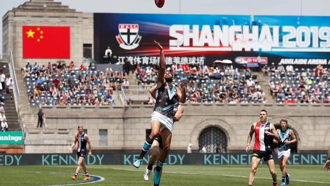 Just over 9000 people attended the 2019 match in China. Picture: AFL Photos