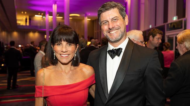 Brooke and Damian Harris at the 54th Sports Star of the Year Awards at RACV Royal Pines. THE PULSE . Picture: Celeste Humphrey