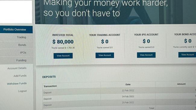 Another Aussie lost his $80k investment, and has yet to tell his wife. Picture: Supplied