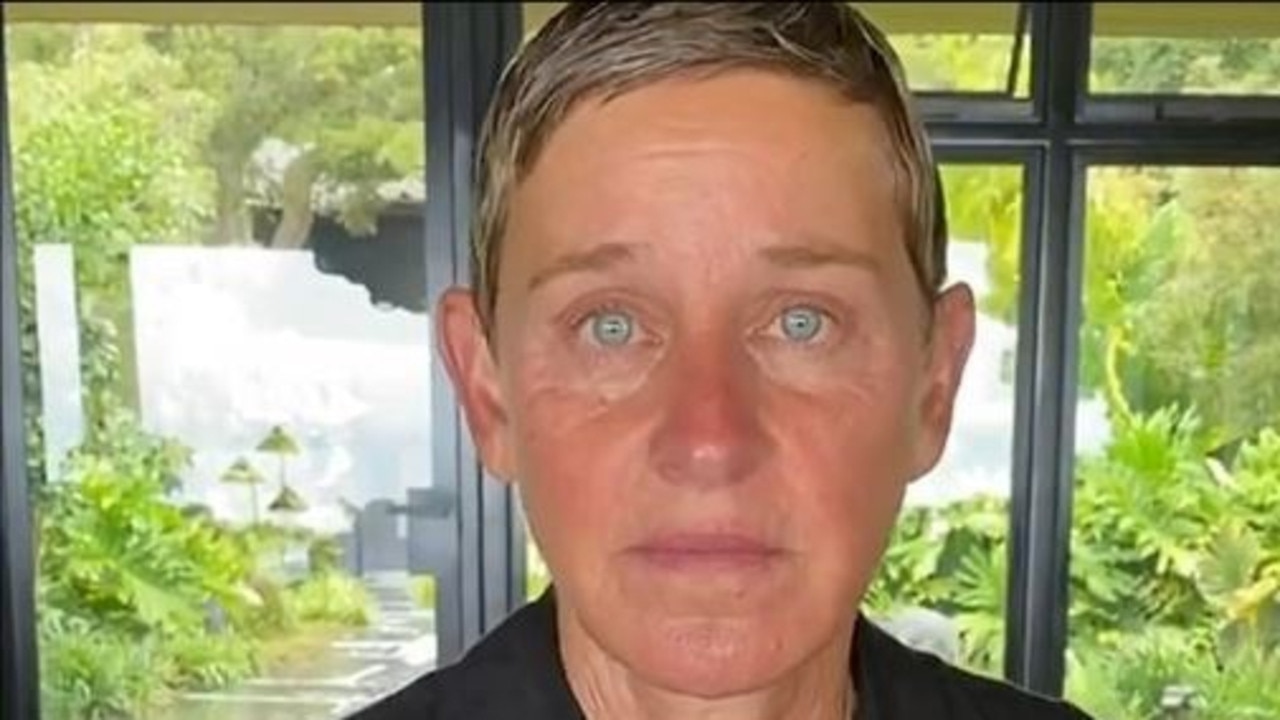 An emotional Ellen DeGeneres after public backlash. Picture: Instagram