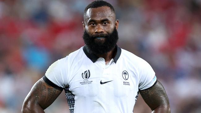 BORDEAUX, FRANCE - SEPTEMBER 10: Semi Radradra of Fiji looks dejected at full-time following the Rugby World Cup France 2023 match between Wales and Fiji at Nouveau Stade de Bordeaux on September 10, 2023 in Bordeaux, France. (Photo by Alex Livesey/Getty Images)