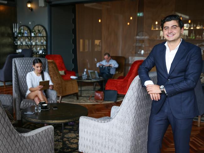 And in the place of all that decadence? Among the new denizens of the Cross is Daniel Hakim, whose Cub Network is a trendy private club for entrepreneurs. Picture: Renee Nowytarger