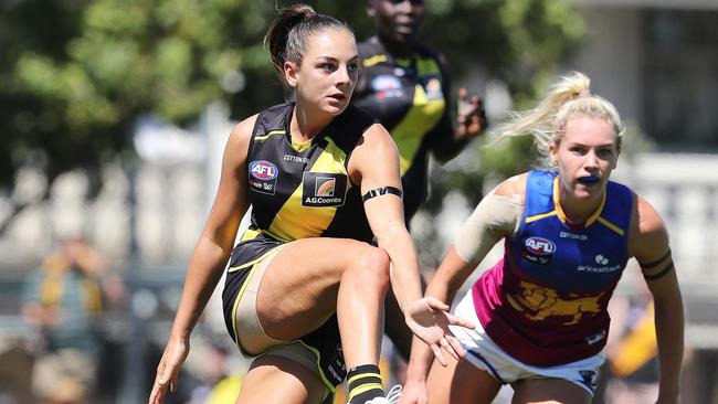 Monique Conti will again lead the Tigers’ midfield in 2022. Picture: Michael Klein