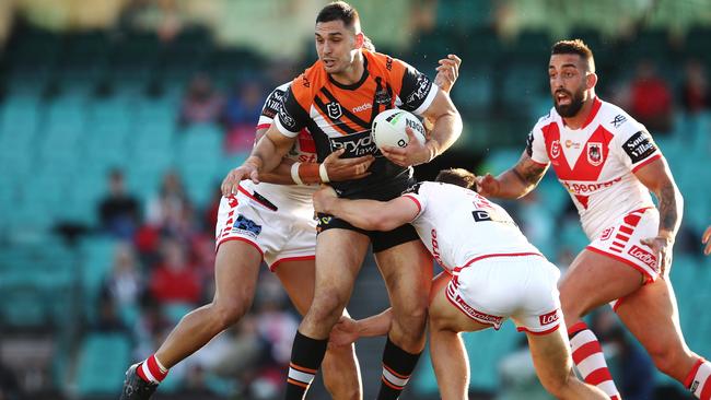 Matterson finally finds his exit from Leichhardt. Photo: AAP Image/Brendon Thorne