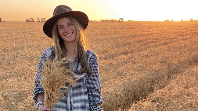 Sally Ziesemer launches her new business Home Soil, selling bunches of wheat.