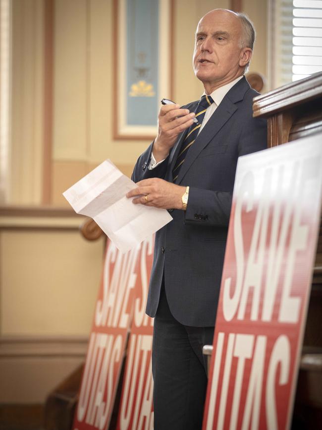 The Save UTAS Campus group has launched a petition calling on the Hobart City Council to cease its support for the UTAS proposal to move the Sandy Bay Campus. Senator Eric Abetz. Picture: Chris Kidd.