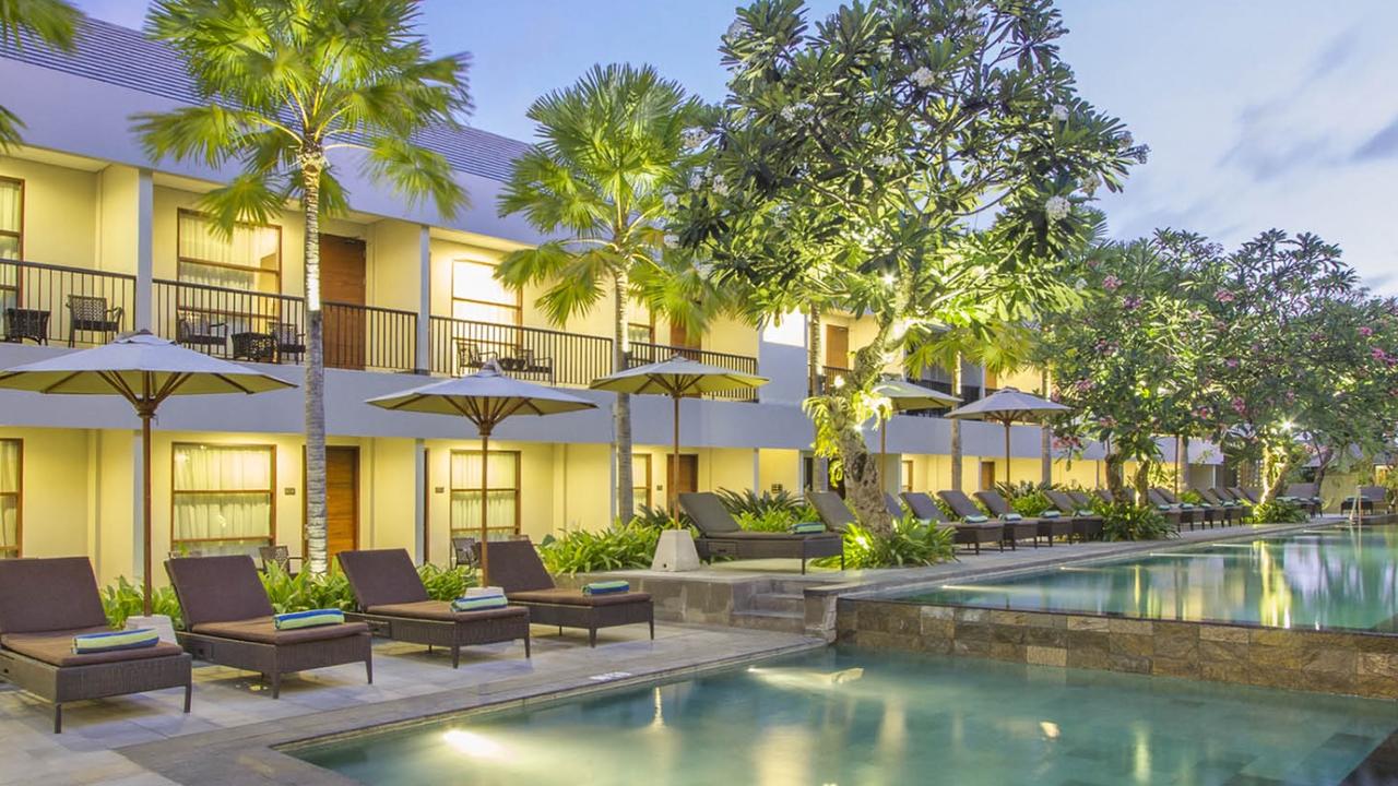 Relax in peaceful surrounds at Seminyak’s award-winning Amadea Resort &amp; Villas. Picture: Trip-A-Deal.