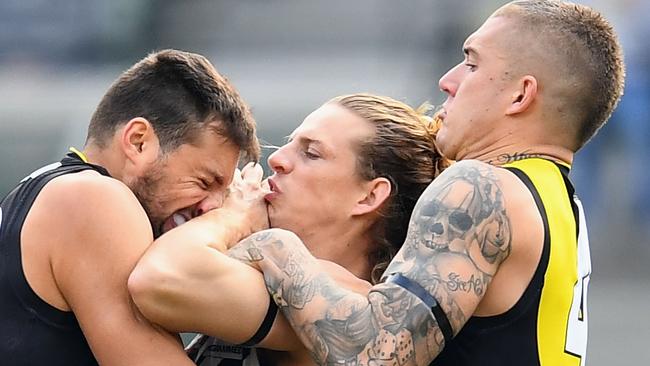 All eyes are on Nat Fyfe and Dustin Martin’s contracts this year. Picture: Getty Images