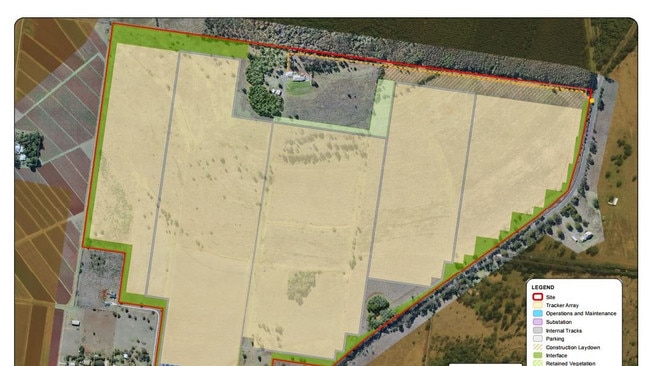 The plans for the proposed Kingaroy Solar Farm.