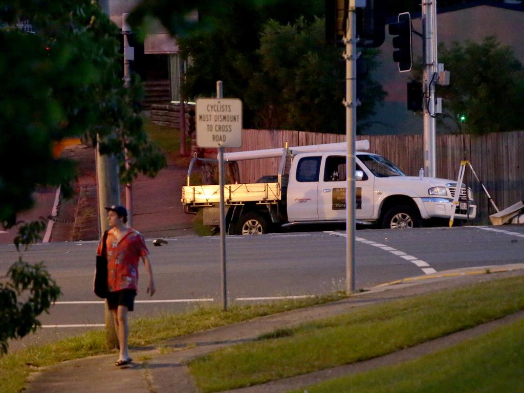 Queensland Ambulance said an adult male and adult female were treated for critical injuries. They died at the scene. Picture: Steve Pohlner