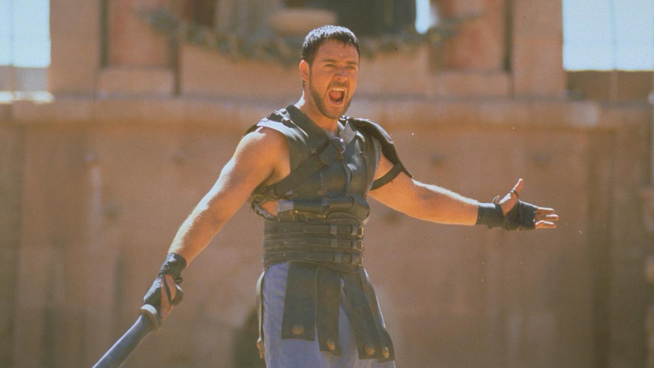 ‘Are you not entertained?’ Russell Crowe’s famous Gladiator quote is Elon Musk’s favourite movie line of all time. He plan on recreating it at the Colosseum. Picture: Supplied