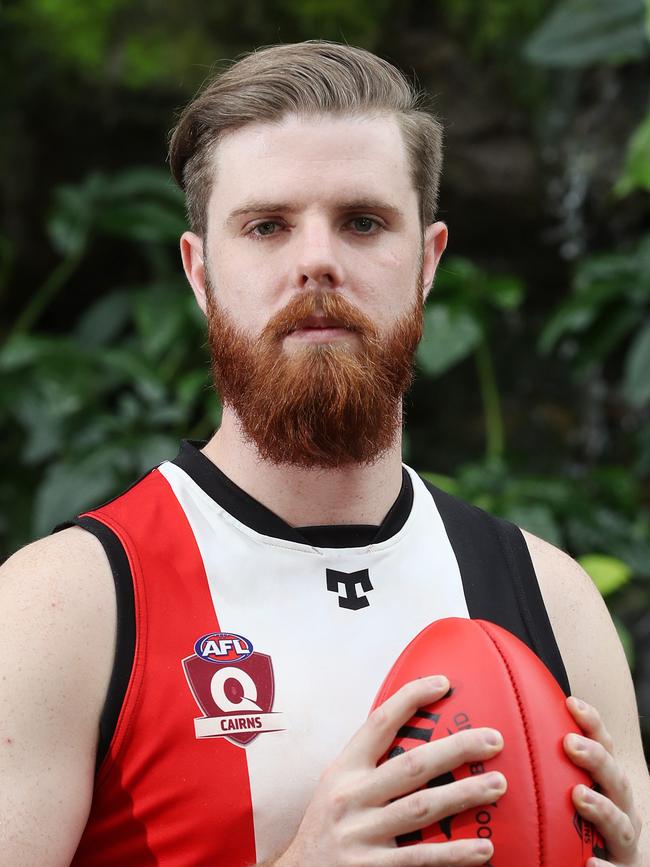 AFL Cairns has relaunched its 2020 season at the Cairns Zoom and Wildlife Dome. Cairns Saints' Zeb Paulger. PICTURE: BRENDAN RADKE